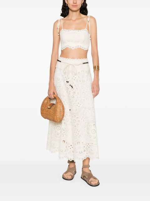 ZIMMERMANN Rhiannon embroidered skirt - Neutrals - zdjęcie produktu nr 2