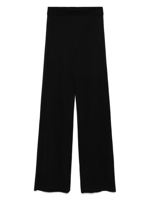TOTEME wide knitted trousers - Black - zdjęcie produktu nr 1