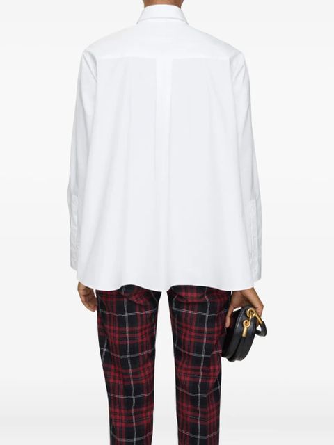 Burberry oversized cotton poplin shirt - White - zdjęcie produktu nr 2