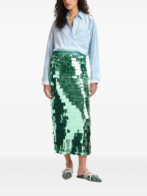 Essentiel Antwerp Ihoed pencil skirt - Green - zdjęcie produktu nr 2