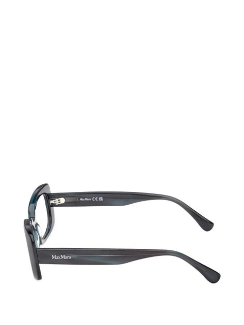 Max Mara Eyewear rectangle-frame glasses - Blue