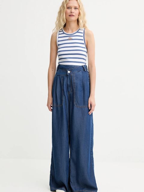 MUNTHE top bawełniany TEZZA kolor niebieski 252111525264