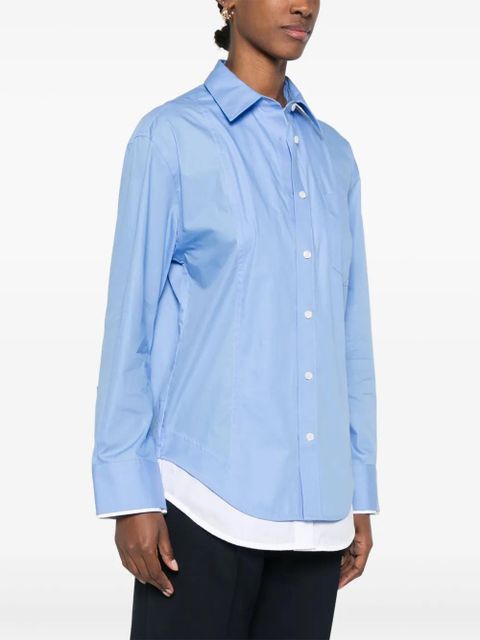 Victoria Beckham double-layer shirt - Blue