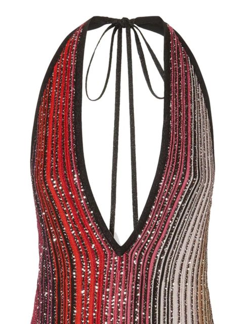 Missoni striped midi dress - Red - zdjęcie produktu nr 2