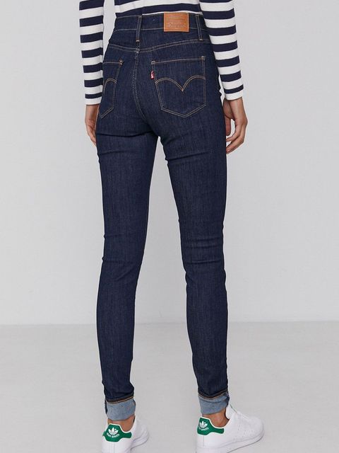 Levi's Jeansy 720 damskie high waist 52797.0176-DarkIndigo