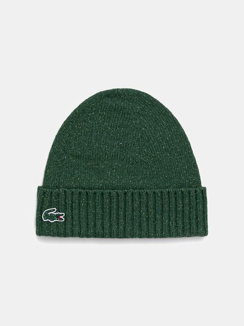 Lacoste czapka z dodatkiem wełny kolor zielony RB5995 - zdjęcie produktu nr 1