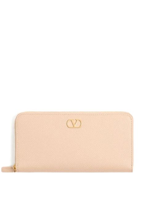 Valentino Garavani VLogo Signature zip wallet - Neutrals - zdjęcie produktu nr 1