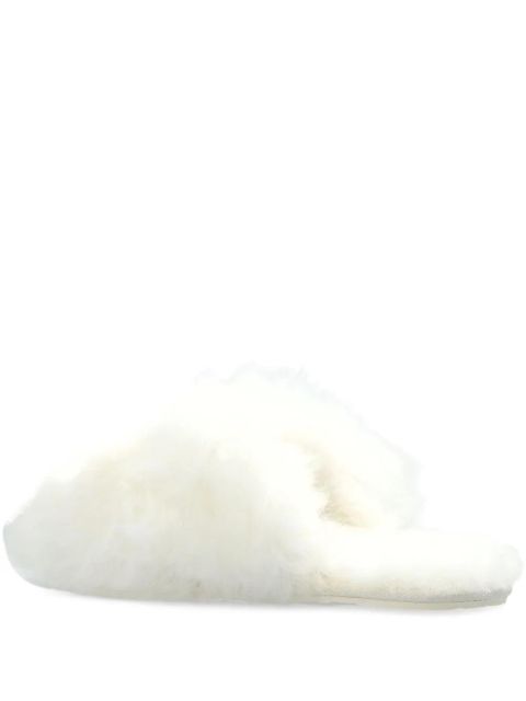UGG fur-lined slippers - White