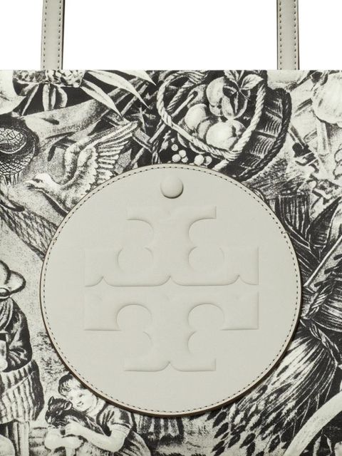 Tory Burch medium Ella chain printed tote bag - Grey