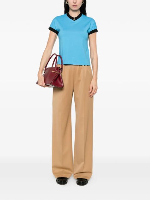 Versace trim-detail T-shirt - Blue - zdjęcie produktu nr 2