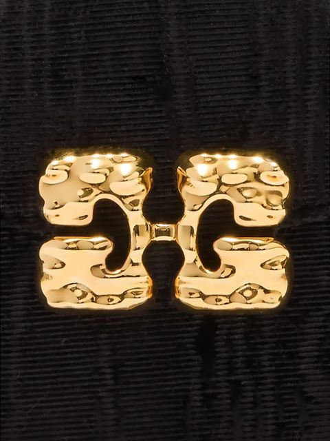 GANNI textured shoulder bag - Black