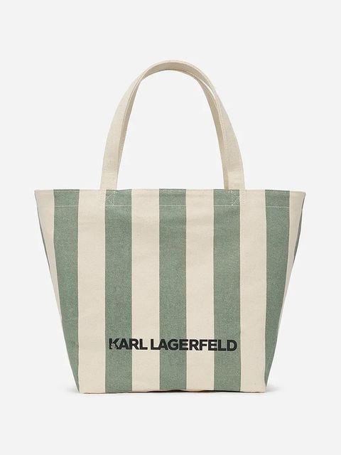 Karl Lagerfeld torebka dwustronna kolor beżowy A2W50003