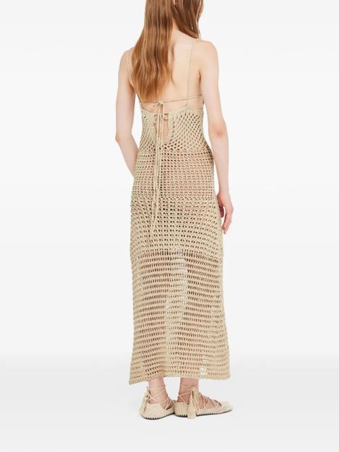 Alanui The Sound of the Sea midi dress - Neutrals