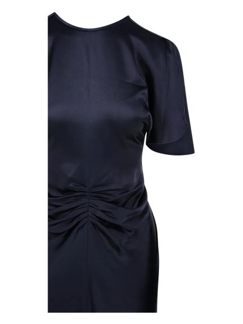 Victoria Beckham Bela ruched-detail dress - Blue