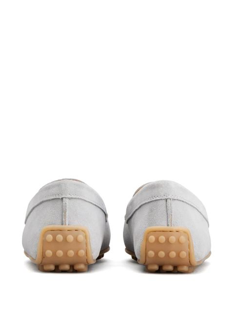Tod's Gommino penny-slot suede loafers - Grey