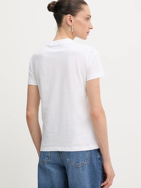 Versace Jeans Couture t-shirt bawełniany damski kolor biały 79HAHP01 CJ01P