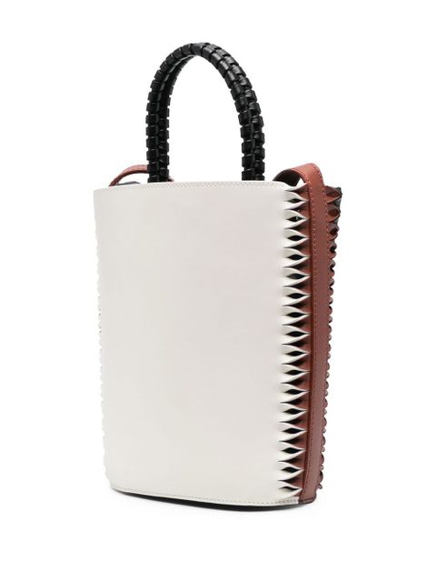 Chloé colour-block leather bucket-bag - Black