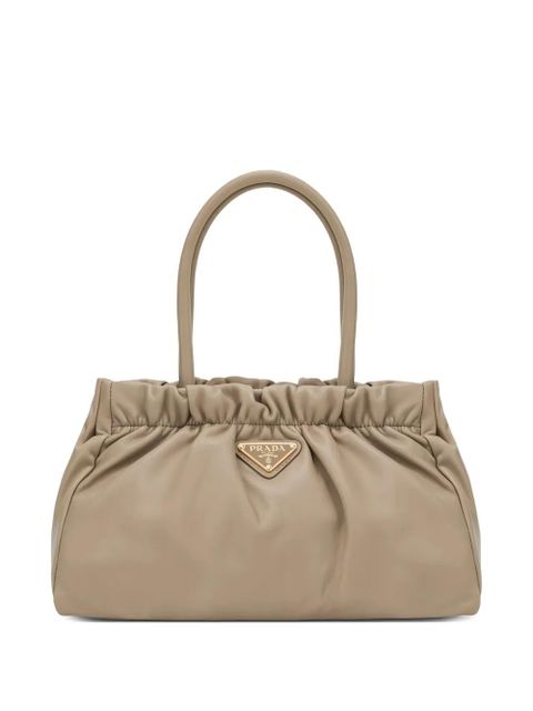 Prada medium leather shoulder bag - Neutrals - zdjęcie produktu nr 1