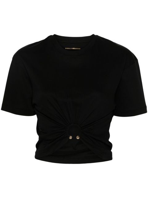 Rabanne ring-embellished T-shirt - Black - zdjęcie produktu nr 1