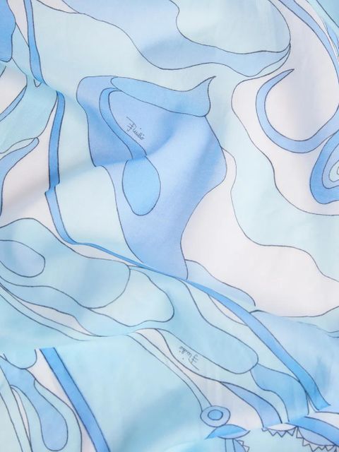 PUCCI orchid-print sarong - Blue