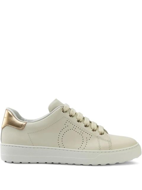 Ferragamo perforated-detail sneakers - Neutrals - zdjęcie produktu nr 1