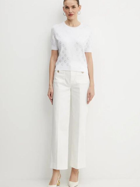 Guess t-shirt JASMINE damski kolor biały W5GR05 Z3D60 - zdjęcie produktu nr 2