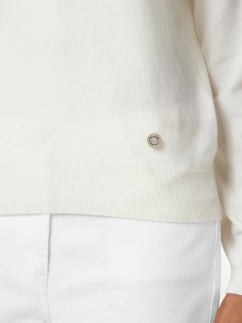 Versace V-neck sweater - White