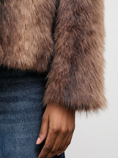 Answear.LAB kurtka kolor brązowy przejściowa