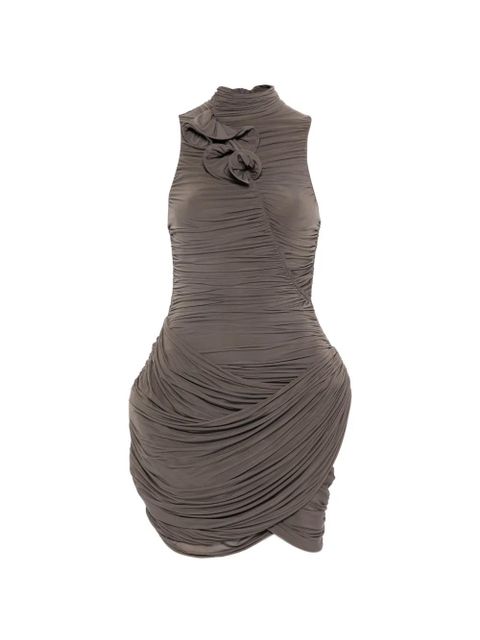 Magda Butrym ruffled mini dress - Brown - zdjęcie produktu nr 1