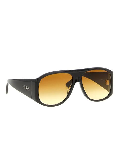 Chloé Eyewear pilot-frame sunglasses - Brown - zdjęcie produktu nr 2