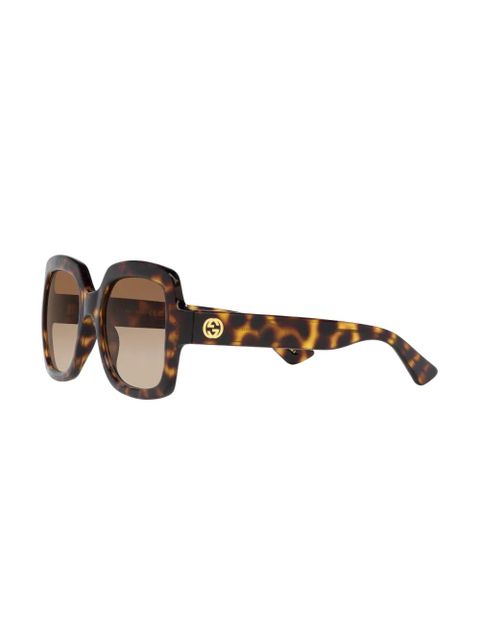 Gucci Eyewear tortoiseshell-effect square-frame sunglasses - Green