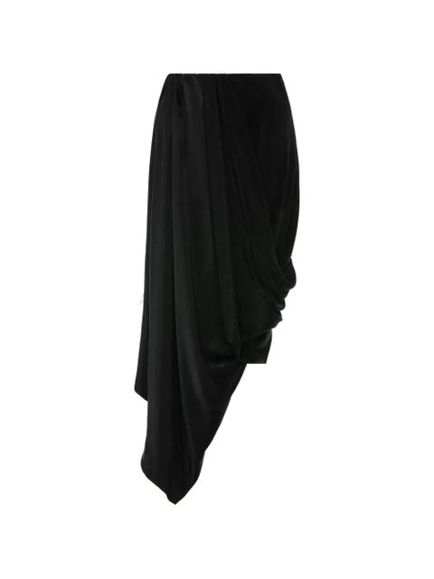 Maison Margiela draped midi skirt - Black - zdjęcie produktu nr 1