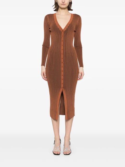 STAUD Shoko dress - Brown