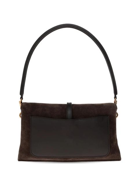 Tod's mini T Timeless suede tote bag - Brown