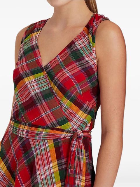 Lauren Ralph Lauren plaid belted dress - Pink - zdjęcie produktu nr 2
