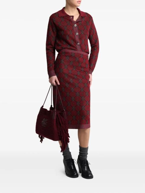 ETRO patterned cardigan - Red - zdjęcie produktu nr 2