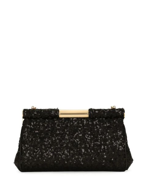 Dolce & Gabbana sequined clutch bag - Black