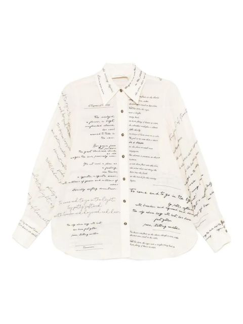 ZIMMERMANN all-over-print shirt - Neutrals