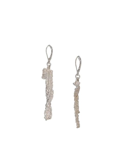 OUR LEGACY Casted Knit earrings - Silver