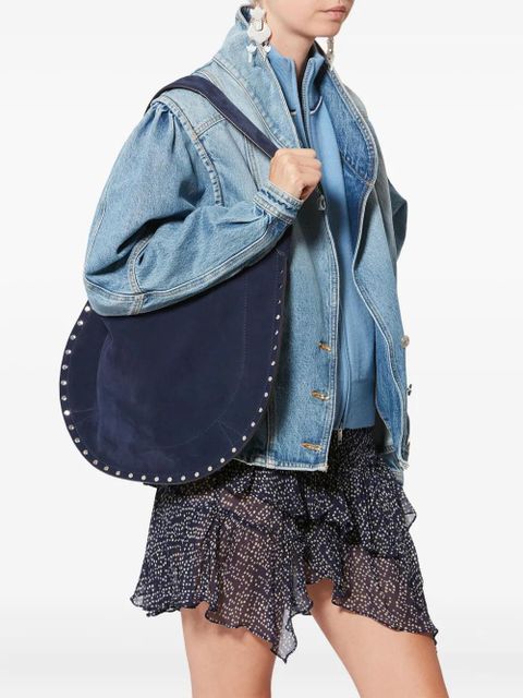 ISABEL MARANT Oskan studded shoulder bag - Blue - zdjęcie produktu nr 2