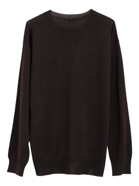 LOEWE logo-embroidered jumper - Brown - zdjęcie produktu nr 2