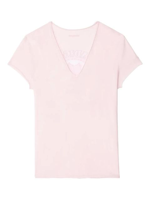 Zadig&Voltaire v-neck t-shirt - Pink - zdjęcie produktu nr 1