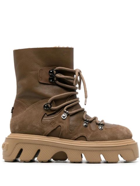 Casadei Generation C leather boots - Brown - zdjęcie produktu nr 1