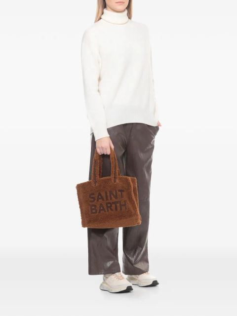 MC2 Saint Barth Colette Teddy logo-lettering tote bag - Brown - zdjęcie produktu nr 2