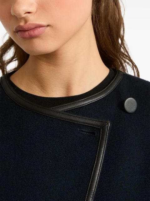 Yves Salomon double-sided cape - Blue