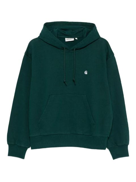 Carhartt WIP logo-embroidered hoodie - Green - zdjęcie produktu nr 1