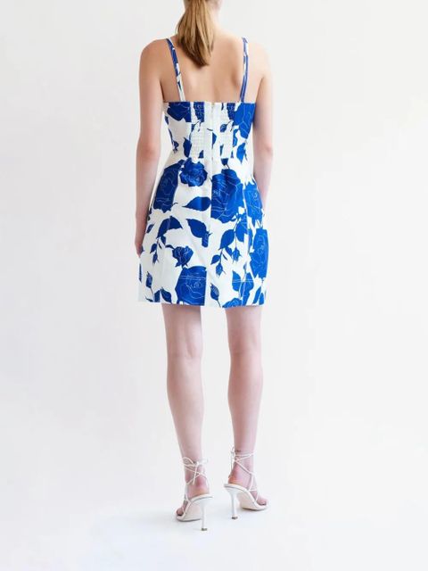 Aje Belonging rose-print dress - White