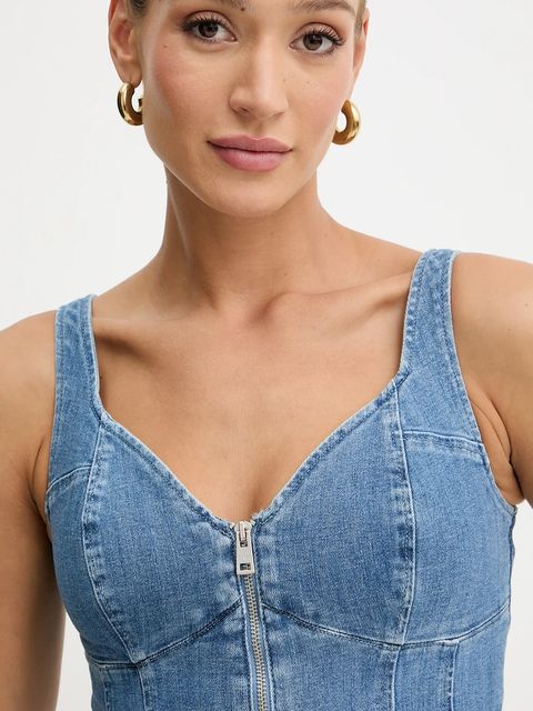 Guess top jeansowy ANIKA