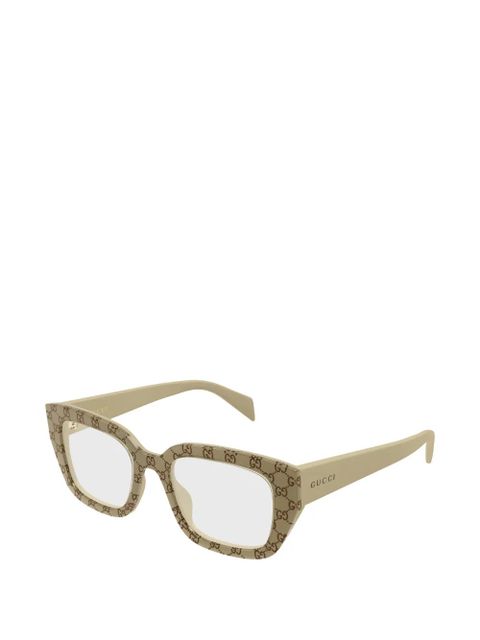 Gucci Eyewear gg2021o patterned glasses - Neutrals - zdjęcie produktu nr 2