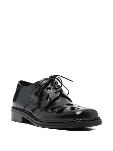 Simone Rocha cut-out Derby shoes - Black - zdjęcie produktu nr 2
